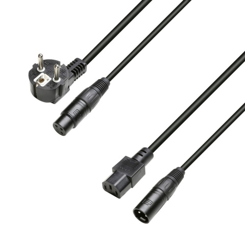 Adam Hall kabel hybrydowy 5m elektryczny/XLR Adam Hall kabel hybrydowy 5m elektryczny/XLR