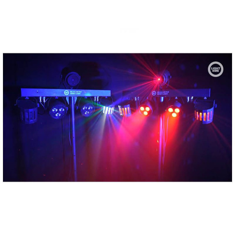 BELKA LED PAR DERBY LASER multiefekt świetlny zestaw oświetlenie disco BELKA LED PAR DERBY LASER multiefekt świetlny zestaw oświetlenie disco