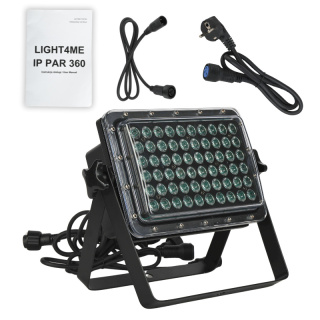 IP PAR 360 reflektor sceniczny efekt świetlny oświetlenie zewnętrzne IP68 60x1,5W LED RGB