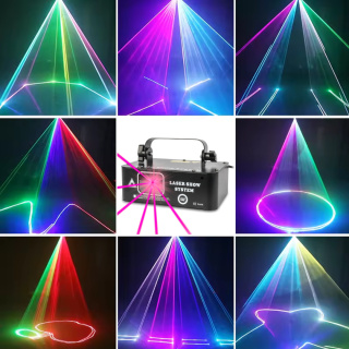 LASER RGB GEOMETRIC 500mW projektor laserowy rzutnik sceniczny