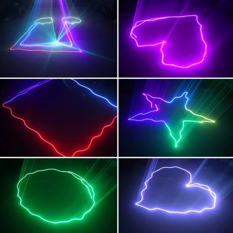 LASER RGB GEOMETRIC 500mW projektor laserowy rzutnik sceniczny LASER RGB GEOMETRIC 500mW projektor laserowy rzutnik sceniczny