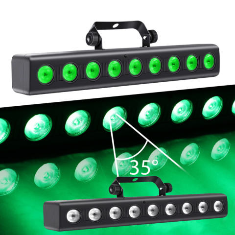 LIGHT4ME DECO BAR 8 RGBW listwa oświetleniowa dekoracja światłem wall washer 9x4W LED pilot bezprzewodowy LIGHT4ME DECO BAR 8 RGBW listwa oświetleniowa dekoracja światłem wall washer 9x4W LED pilot bezprzewodowy