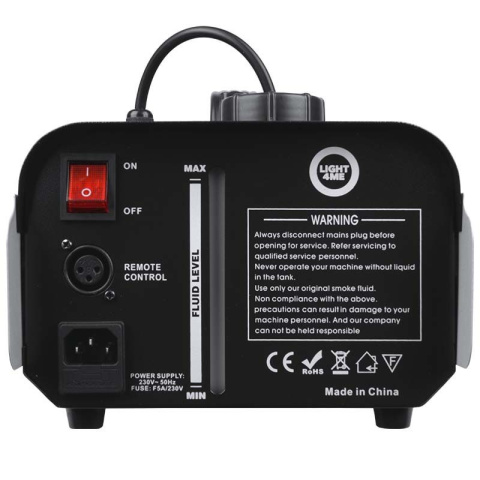 LIGHT4ME FOG 900 wytwornica dymu mgły pilot LIGHT4ME FOG 900 wytwornica dymu mgły pilot