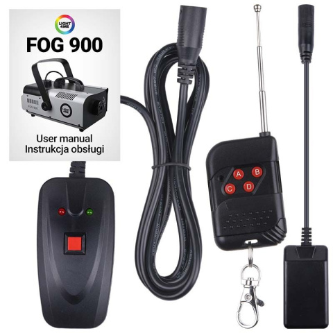LIGHT4ME FOG 900 wytwornica dymu mgły pilot LIGHT4ME FOG 900 wytwornica dymu mgły pilot