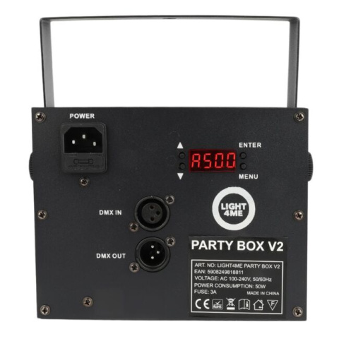 PARTY BOX V2 efekt disco LED ball laser stroboskop gobo PARTY BOX V2 efekt disco LED ball laser stroboskop gobo