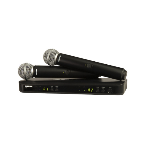 SHURE BLX288 / SM58 Podwójny bezprzewodowy system wokalny SHURE BLX288 / SM58 Podwójny bezprzewodowy system wokalny