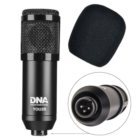 zestaw do domowego studia DNA YOU2B - mikrofon interfejs audio statyw okablowanie zestaw do domowego studia DNA YOU2B - mikrofon interfejs audio statyw okablowanie