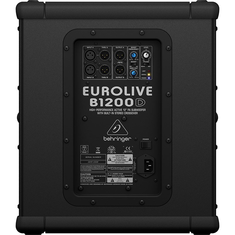 BEHRINGER EUROLIVE B1200D-PRO - aktywny subwoofer 12" BEHRINGER EUROLIVE B1200D-PRO - aktywny subwoofer 12"