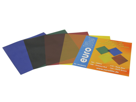 EUROLITE - Filtr folia 24x24cm zestaw, cztery kolory - Dystrybutor Eurolite