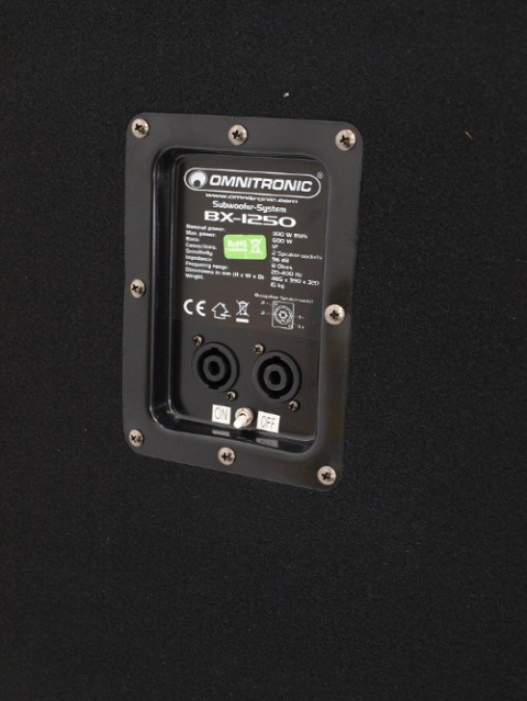 Omnitronic - Subwoofer pasywny BX-1250 600W Omnitronic - Subwoofer pasywny BX-1250 600W
