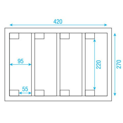 SHOWTEC - Case, Kufer transportowy na 4x Flat Par SHOWTEC - Case, Kufer transportowy na 4x Flat Par