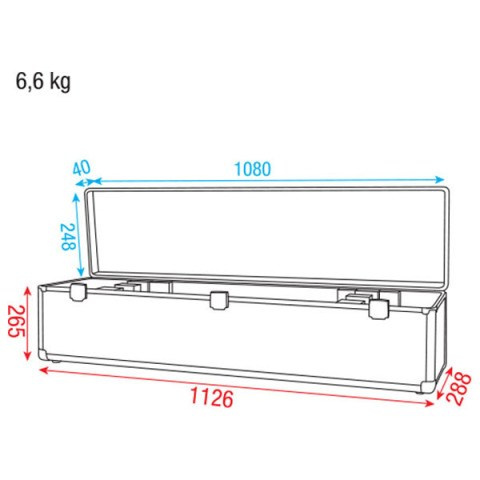 SHOWTEC - Case, kufer transportowy na 4 x LED BAR SHOWTEC - Case, kufer transportowy na 4 x LED BAR