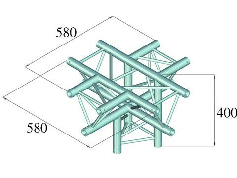 ALUTRUSS DECOLOCK DQ3-PAC53 5-Way Corner \/ - dystrybutor ALUTRUSS DECOLOCK DQ3-PAC53 5-Way Corner \/ - dystrybutor