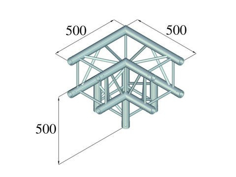 ALUTRUSS narożnik do kratownicy QUADLOCK 6082L-30 3-way corner 90° ALUTRUSS narożnik do kratownicy QUADLOCK 6082L-30 3-way corner 90°