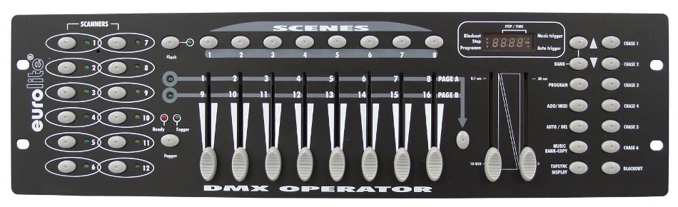 Eurolite DMX OPERATOR 192 kanały sterownik dmx - dystrybutor Eurolite Eurolite DMX OPERATOR 192 kanały sterownik dmx - dystrybutor Eurolite
