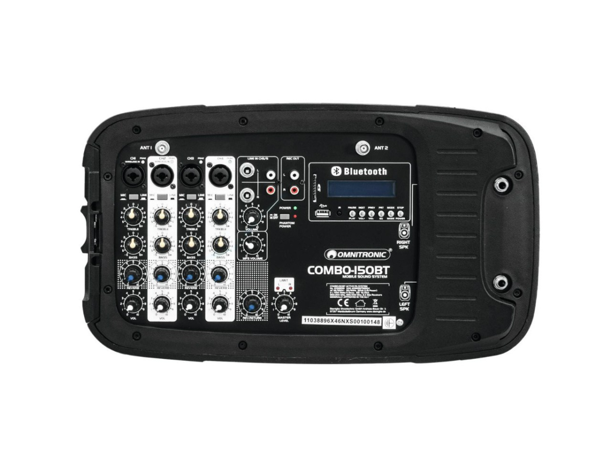 Omnitronic - Zestaw nagłośnieniowy aktywny COMBO-150BT Omnitronic - Zestaw nagłośnieniowy aktywny COMBO-150BT