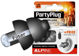 ALPINE Party Plug Black - muzyczne ochronniki sluchu, zatyczki