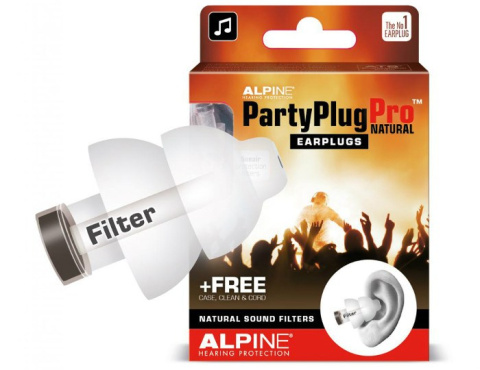 ALPINE - Party Plug Pro Natural - muzyczne stopery, zatyczki ALPINE - Party Plug Pro Natural - muzyczne stopery, zatyczki