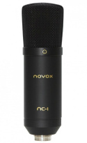 NOVOX - Mikrofon Pojemnościowy NC-1 Black USB + Statyw + Pop Filtr