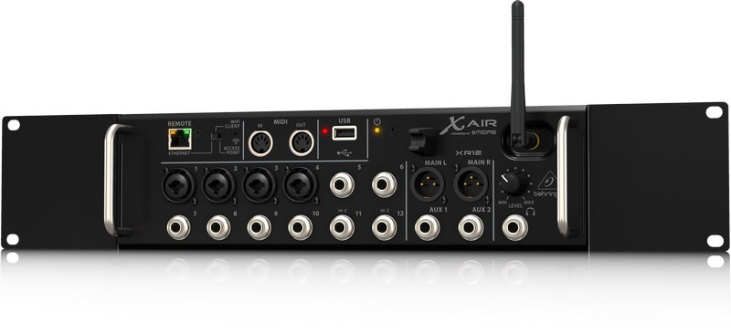 Behringer XR12 - 12-kanałowy mikser cyfrowy rack z routerem WiFi iPad/Android Behringer XR12 - 12-kanałowy mikser cyfrowy rack z routerem WiFi iPad/Android