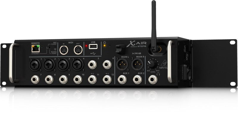 Behringer XR12 - 12-kanałowy mikser cyfrowy rack z routerem WiFi iPad/Android Behringer XR12 - 12-kanałowy mikser cyfrowy rack z routerem WiFi iPad/Android