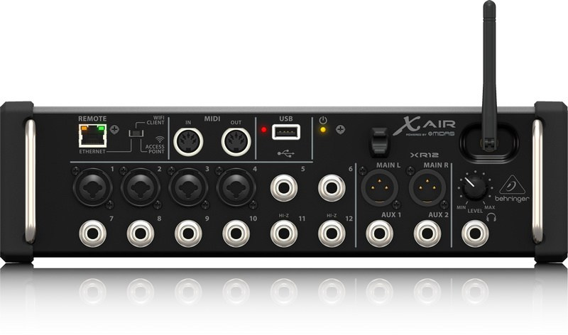 Behringer XR12 - 12-kanałowy mikser cyfrowy rack z routerem WiFi iPad/Android Behringer XR12 - 12-kanałowy mikser cyfrowy rack z routerem WiFi iPad/Android