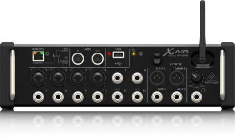 Behringer XR12 - 12-kanałowy mikser cyfrowy rack z routerem WiFi iPad/Android Behringer XR12 - 12-kanałowy mikser cyfrowy rack z routerem WiFi iPad/Android