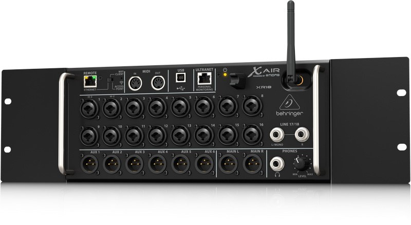 Behringer XR18 - 18-kanałowy mikser cyfrowy rack z routerem WiFi iPad/Android Behringer XR18 - 18-kanałowy mikser cyfrowy rack z routerem WiFi iPad/Android