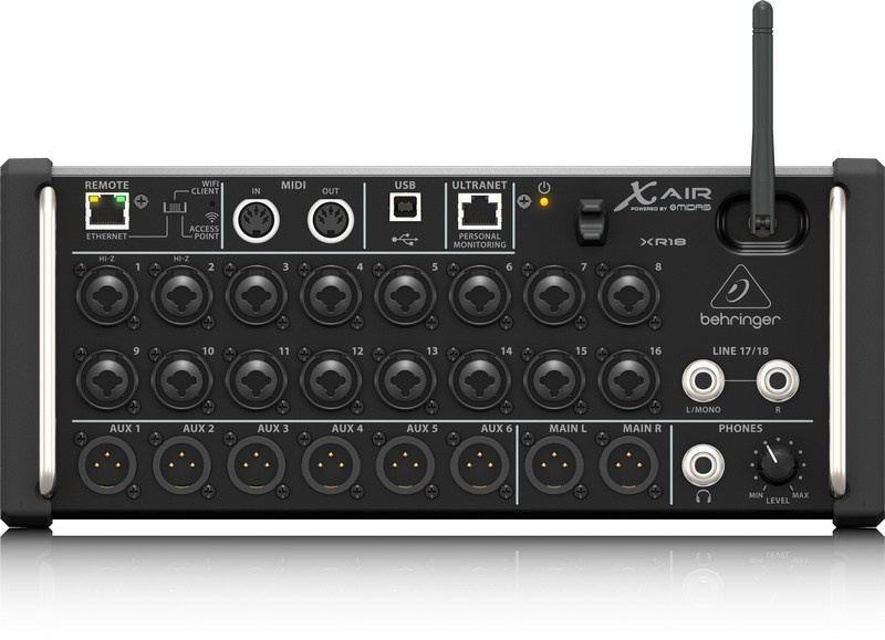 Behringer XR18 - 18-kanałowy mikser cyfrowy rack z routerem WiFi iPad/Android Behringer XR18 - 18-kanałowy mikser cyfrowy rack z routerem WiFi iPad/Android