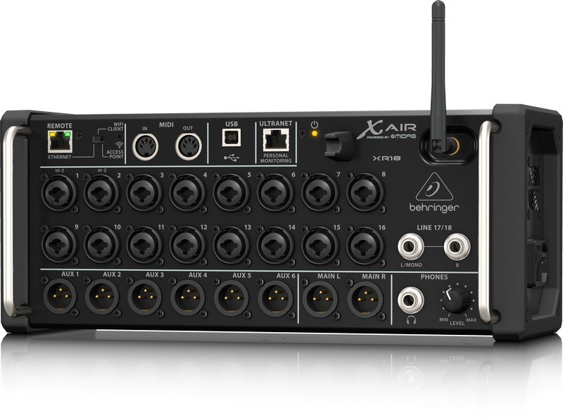 Behringer XR18 - 18-kanałowy mikser cyfrowy rack z routerem WiFi iPad/Android Behringer XR18 - 18-kanałowy mikser cyfrowy rack z routerem WiFi iPad/Android