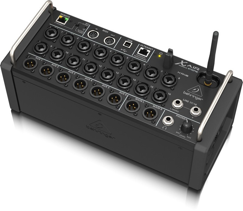 Behringer XR18 - 18-kanałowy mikser cyfrowy rack z routerem WiFi iPad/Android Behringer XR18 - 18-kanałowy mikser cyfrowy rack z routerem WiFi iPad/Android