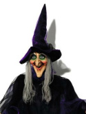 EUROPALMS - czarownica poruszająca głową na Halloween - dystrybutor