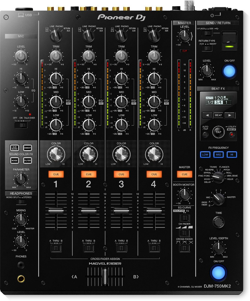 PioneerDJ DJM-750 mk2 4- kanałowy DJ mixer PioneerDJ DJM-750 mk2 4- kanałowy DJ mixer