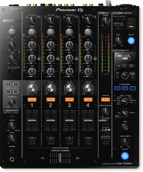 PioneerDJ DJM-750 mk2 4- kanałowy DJ mixer PioneerDJ DJM-750 mk2 4- kanałowy DJ mixer
