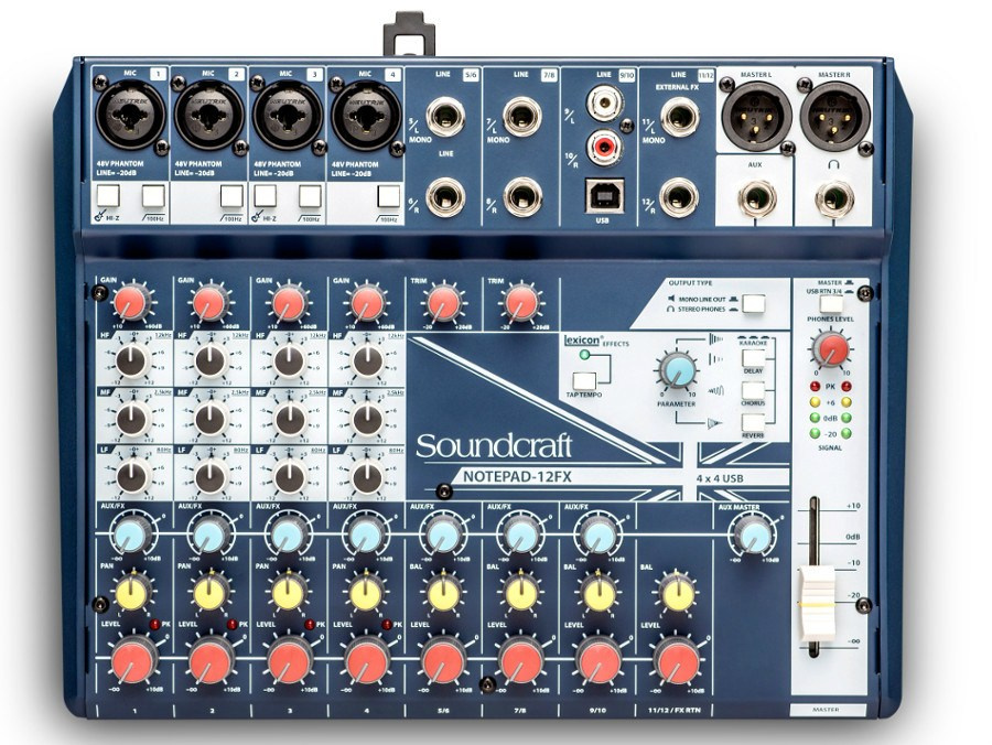 SOUNDCRAFT - Notepad 12FX Mikser USB SOUNDCRAFT - Notepad 12FX Mikser USB