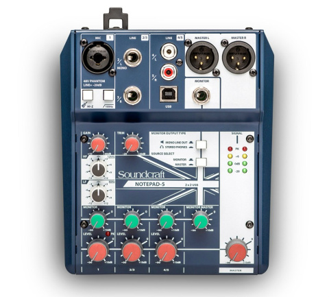 SOUNDCRAFT - Notepad 5 Mikser USB SOUNDCRAFT - Notepad 5 Mikser USB