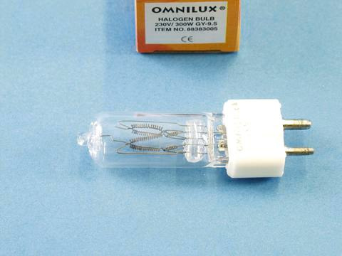 Omnilux żarówka 230V/300W GY-9,5 180h Omnilux żarówka 230V/300W GY-9,5 180h