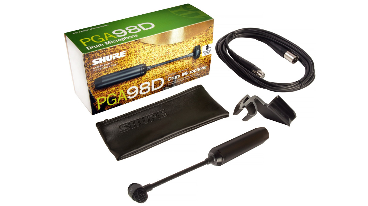 Shure PGA98D-XLR mikrofon pojemnościowy do bębnów Shure PGA98D-XLR mikrofon pojemnościowy do bębnów