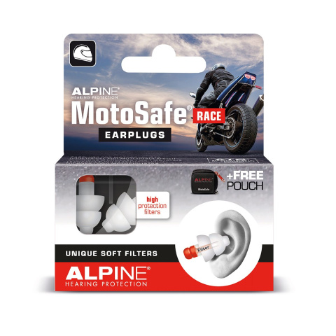 ALPINE MotoSafe RACE - ochronniki słuchu dla motocyklistów ALPINE MotoSafe RACE - ochronniki słuchu dla motocyklistów
