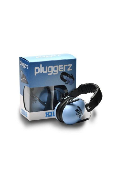 Pluggerz Muffy ochronniki słuchu, nauszniki dla dzieci niebieskie - Dystrybutor Pluggerz