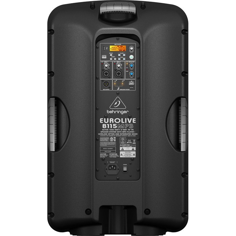 BEHRINGER EUROLIVE B115MP3 - aktywna kolumna głośnikowa 15" z MP3 i opcją wireless BEHRINGER EUROLIVE B115MP3 - aktywna kolumna głośnikowa 15" z MP3 i opcją wireless