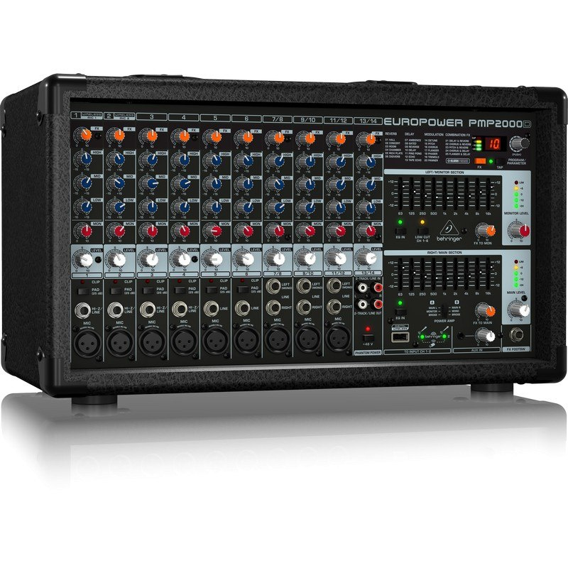 BEHRINGER EUROPOWER PMP2000D - powermikser z procesorem efektów BEHRINGER EUROPOWER PMP2000D - powermikser z procesorem efektów