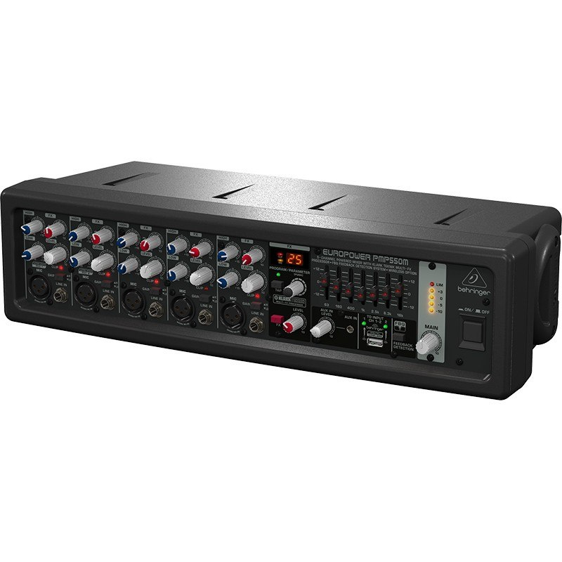 BEHRINGER EUROPOWER PMP550M - powermikser z procesorem efektów BEHRINGER EUROPOWER PMP550M - powermikser z procesorem efektów