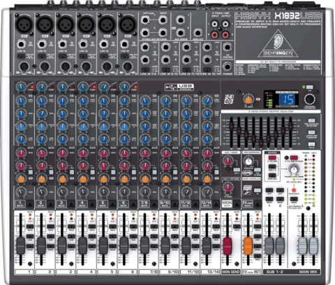 Behringer XENYX X1832USB - mikser audio z procesorem efektów i USB Behringer XENYX X1832USB - mikser audio z procesorem efektów i USB