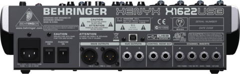 Behringer XENYX QX1622USB - mikser audio z procesorem efektów KLARK TEKNIK i USB Behringer XENYX QX1622USB - mikser audio z procesorem efektów KLARK TEKNIK i USB