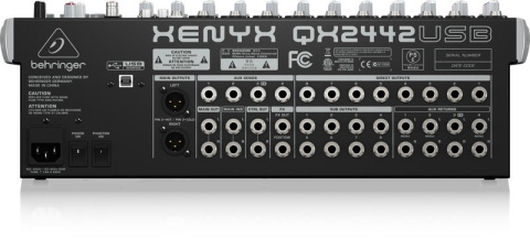 Behringer XENYX QX2222USB - mikser audio z procesorem efektów KLARK TEKNIK i USB Behringer XENYX QX2222USB - mikser audio z procesorem efektów KLARK TEKNIK i USB