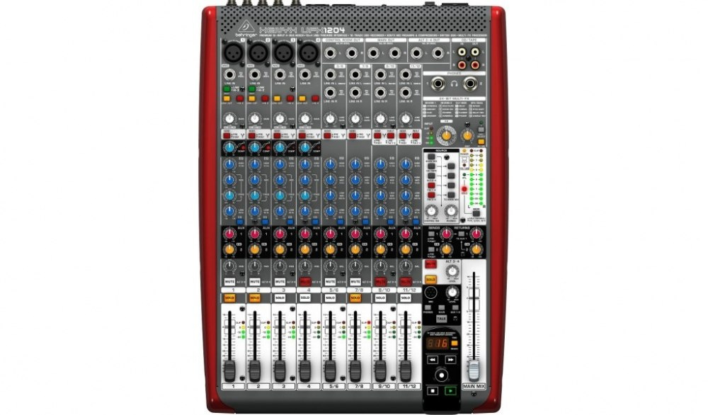 Behringer XENYX UFX1204 - mikser audio z USB/FireWire i nagrywaniem wielośladowym Behringer XENYX UFX1204 - mikser audio z USB/FireWire i nagrywaniem wielośladowym