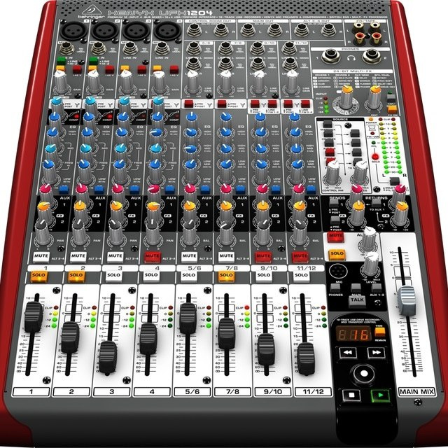 Behringer XENYX UFX1204 - mikser audio z USB/FireWire i nagrywaniem wielośladowym Behringer XENYX UFX1204 - mikser audio z USB/FireWire i nagrywaniem wielośladowym