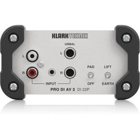 Klark Teknik DI 22P - pasywny di-box stereo in/out Klark Teknik DI 22P - pasywny di-box stereo in/out