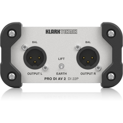 Klark Teknik DI 22P - pasywny di-box stereo in/out Klark Teknik DI 22P - pasywny di-box stereo in/out